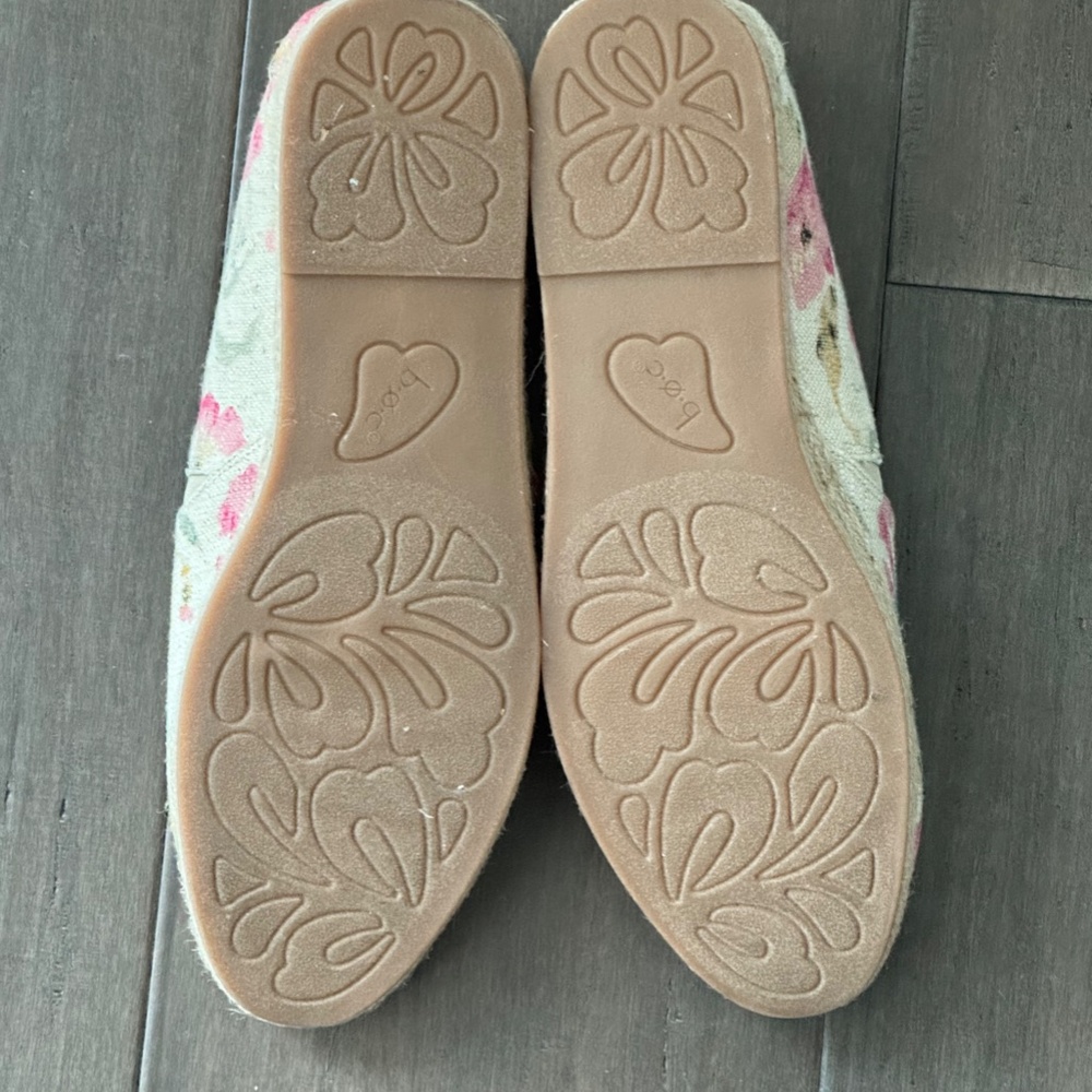 B.O.C. Born Concept Floral Canvas Slip-On Espadrille Flats Women Size 11 - Picture 3 of 8